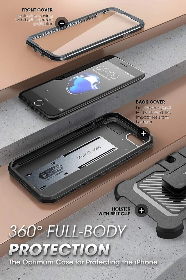 SUPCASE UnicornBeetle Pro Case Rugged Cover for iPhone SE(2022/2020)/ iPhone 7/8 - Image 3 of 4