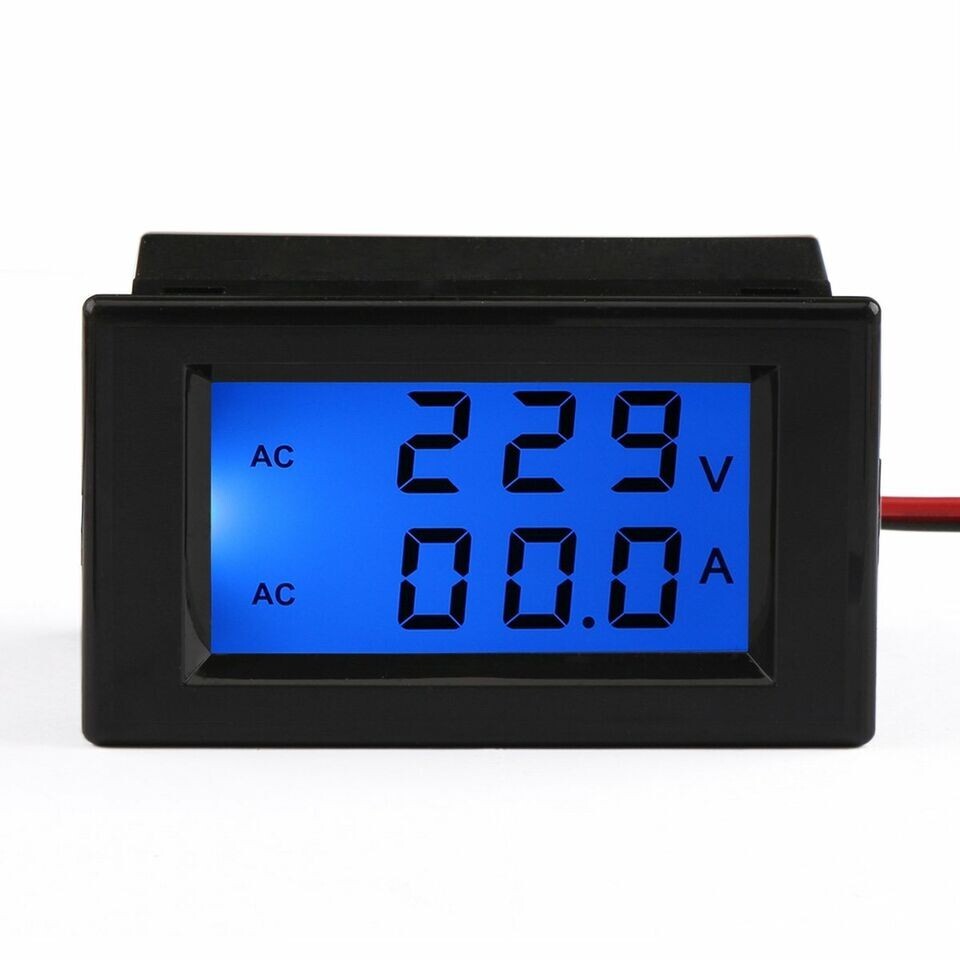 Mini AC Single Phase Power Meter - Volt Amp Watt KWh Frequency PF Monitor With LCD Display, 110V/220V - View #10