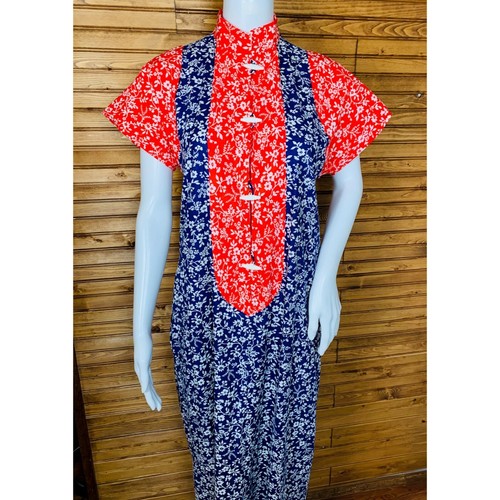 Vintage Beverly Vogue Loungewear Maxi Dress - Floral Kaften -1960’s - Small - Picture 15 of 24