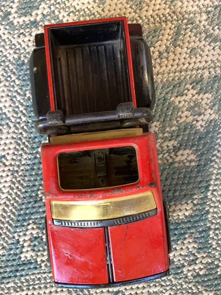 "Camioneta pickup Tonka 1979 vintage de metal rojo y plástico 8,5""" Foto 3 de 4