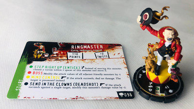 HorrorClix Ringmaster #096 Silber seltene Figur Modell Vintage Horror Clix