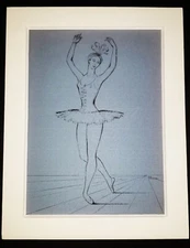 LISA RHANA 1902-1985 Original SIGNED Limited Edition Lithograph 1950s BALLET