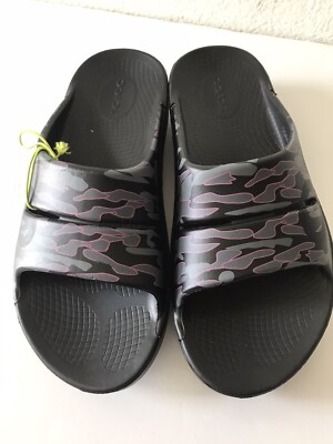 OOFOS OOAHH SPORT UNISEX PROJECT PINK/BLACK CAMO SLIDE ON  display picture 2