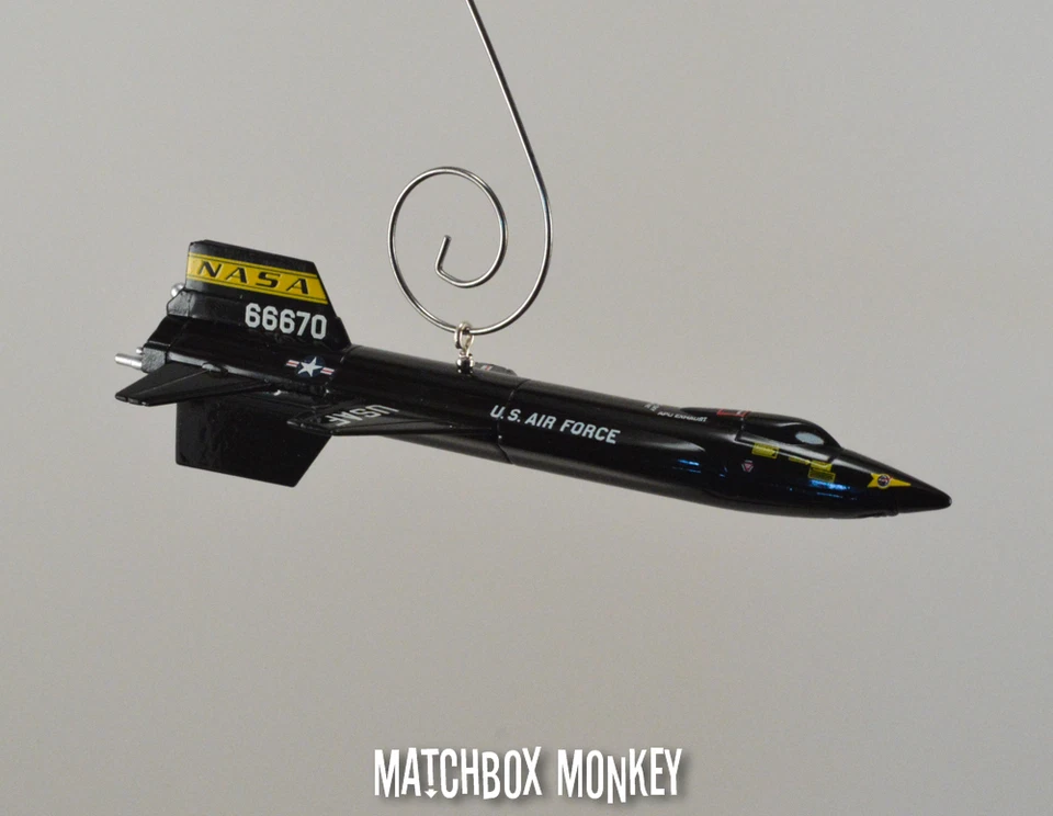 USAF NASA X-15 Avión de Investigación Espacial Cohete Personalizado Navidad Adorno Nave Modelo Foto 4 de 4