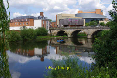 Foto 6x4 The Welsh Bridge and Theatre Severn Shrewsbury c2019