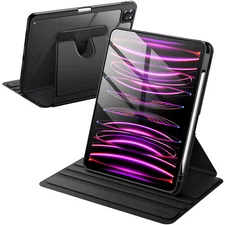 JETech Rotating Case for iPad Pro 11-Inch 2022/2021 with Pencil Holder