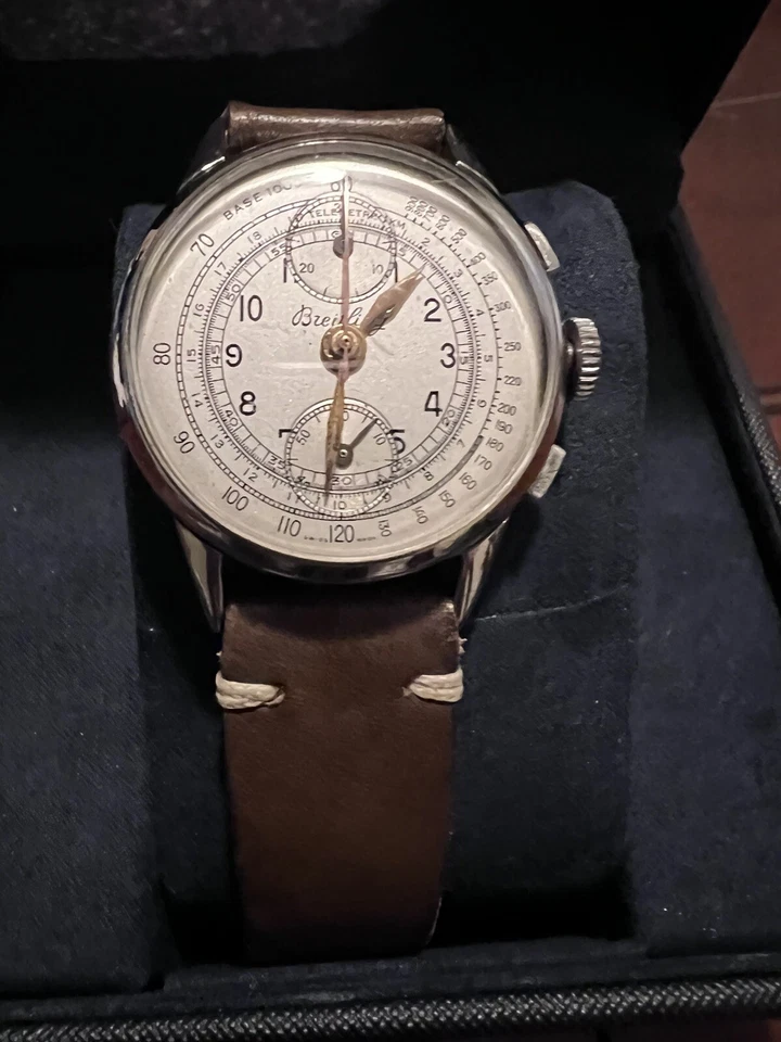 De Colección Breitling Trans Ocean Acero Inoxidable 35mm Estuche 25j B126 Banda Breitling Funciona Foto 4 de 4