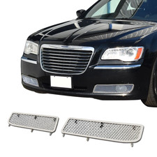 Fits 2005-2010 Chrysler 300 Front Bumper Stainless Chrome Mesh Grille Insert