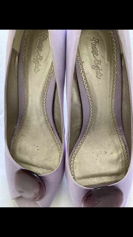 Phase Eight Matching Mauve Shoes and Clutch Bag Size 5 Shoes - Image 4 of 4