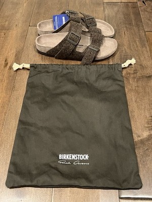 Rick Owens Birkenstock Arizona Sandals Felt Brown Brand New With