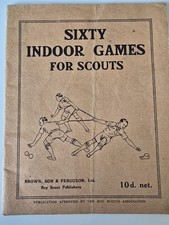 Sixty Indoor Games for Scouts J B Collyns Vintage Boy Scout Games Booklet