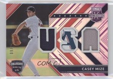 2018 Panini Elite Extra Edition USA Materials Purple 9/25 Casey Mize s7f