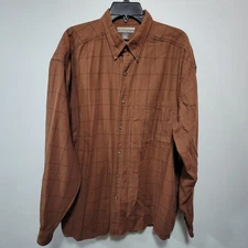 Structure Urban Wear Men's Long Sleeve Plaid Button-Down Men's Shirt Size XL 