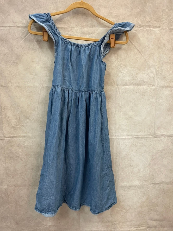 Lote de 2 vestidos para niñas: vestido azul Roxy talla 10/12, vestido verde corazón Derek talla 12 Foto 2 de 4