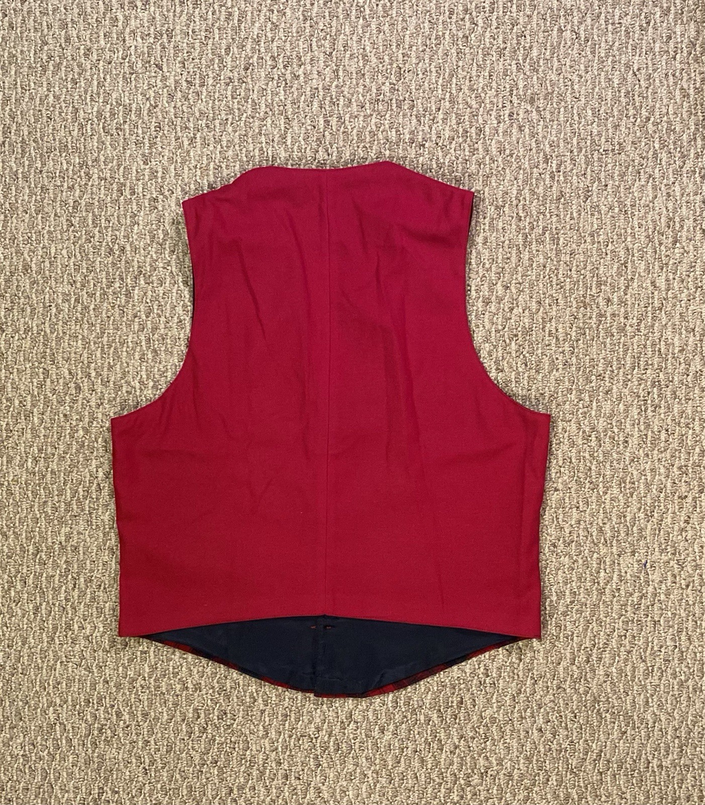 Pendleton 100% Virgin Wool Plaid 5 Button Vest MA… - image 2