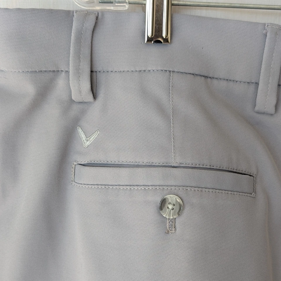 Callaway 40x32 高尔夫活动腰带灰色弹性舒适弹力男式裤子 — 第 4/4 张图片