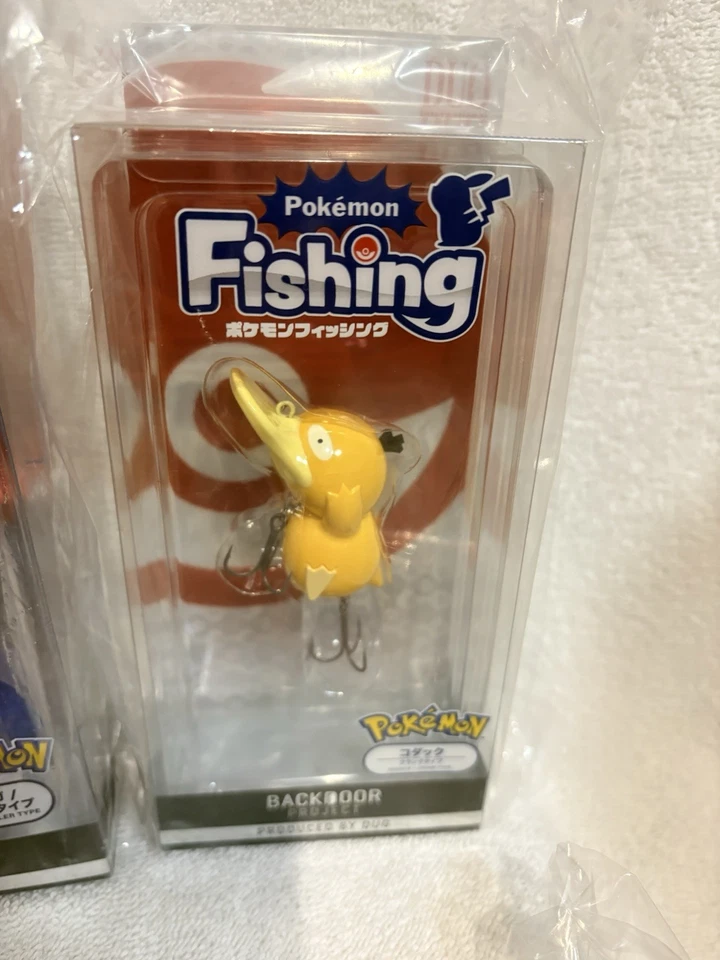 NUEVO Señuelo de Pesca Pokemon PIKACHU & KYOGRE & PSYDUCK (KODUCK) DUO 5 Set JAPÓN Foto 4 de 4