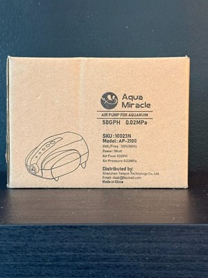 Aqua Miracle Aquarium Pump AP2100- New Open Box