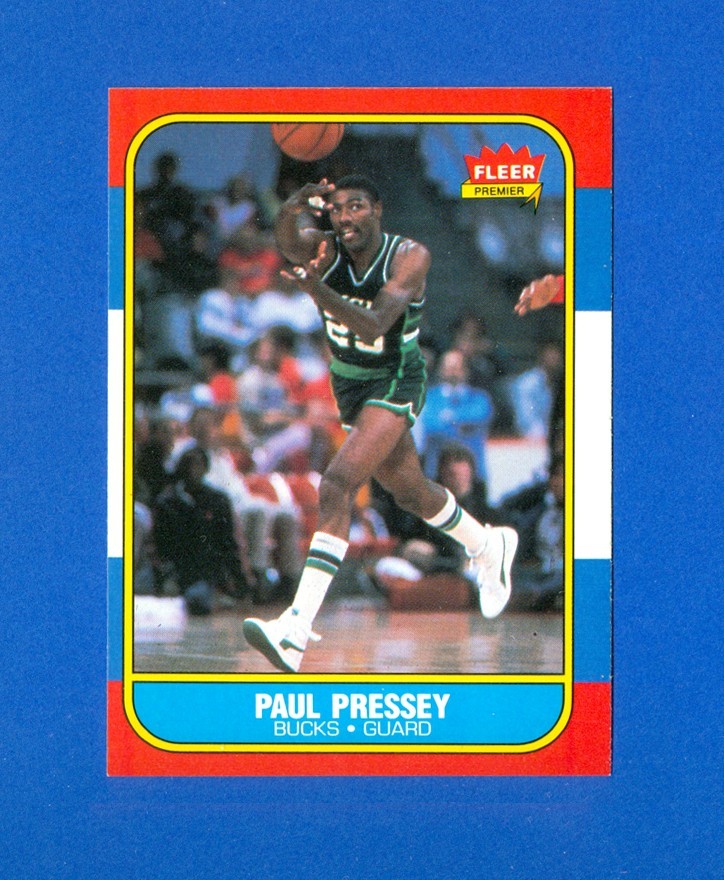 1986/1987 Fleer Basketball #88 Paul Pressey 86/87 Set Break RC Rookie Card EX/MT