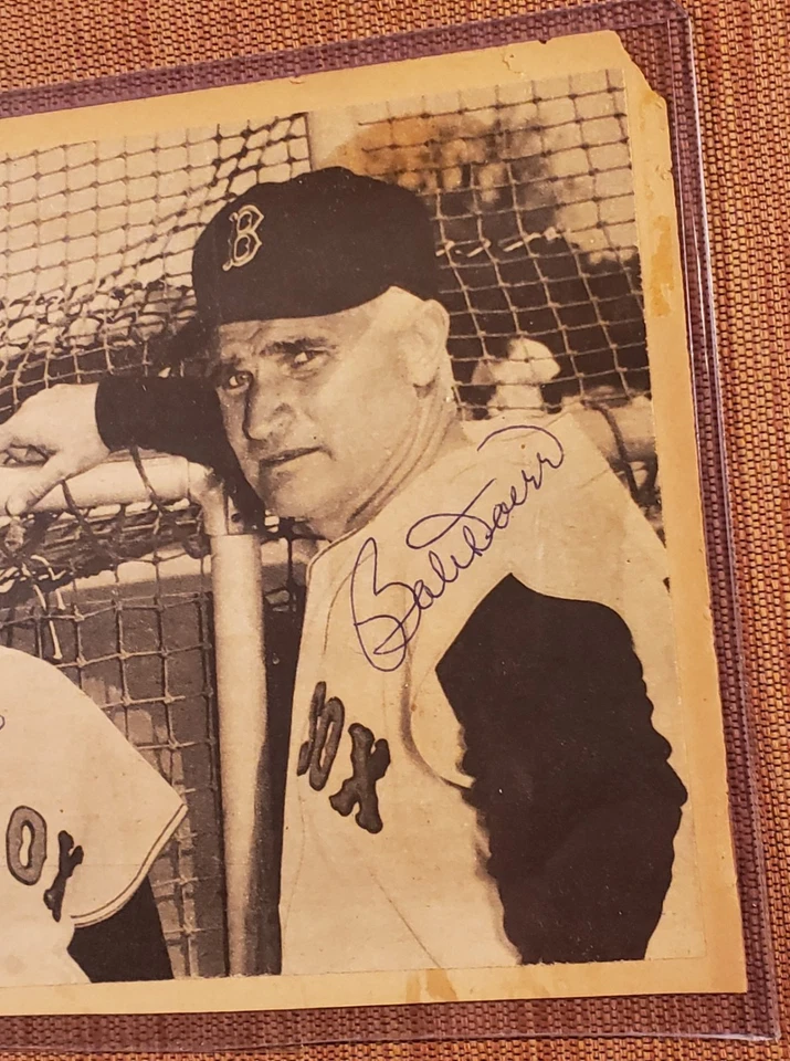 Bobby Doerr Dick Williams Popowski 4x Auto Red Sox Baseball 5x10 Photo JSA HOF - Image 4 of 4