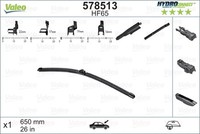 Valeo 578513 Wischblatt Beifahrerseitig Fahrerseitig Mitte FÜR Abarth Audi BMW