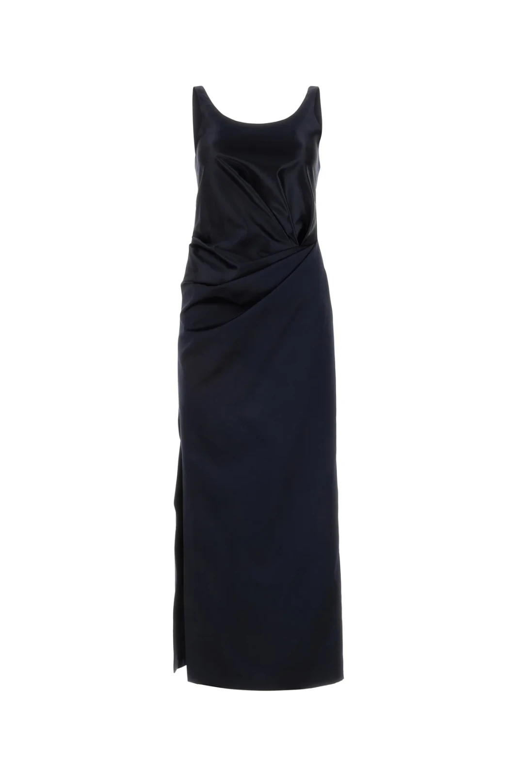 FENDI Midnight Blue Satin Dress New & Authentic