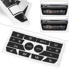 Climate Control Button Stickers Replacement Trim Cover for BMW 5 Series 2009-15