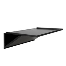 Caja de herramientas universal gabinete lateral estante plegable - 16x12 pulgadas Bandeja lateral de acero negra