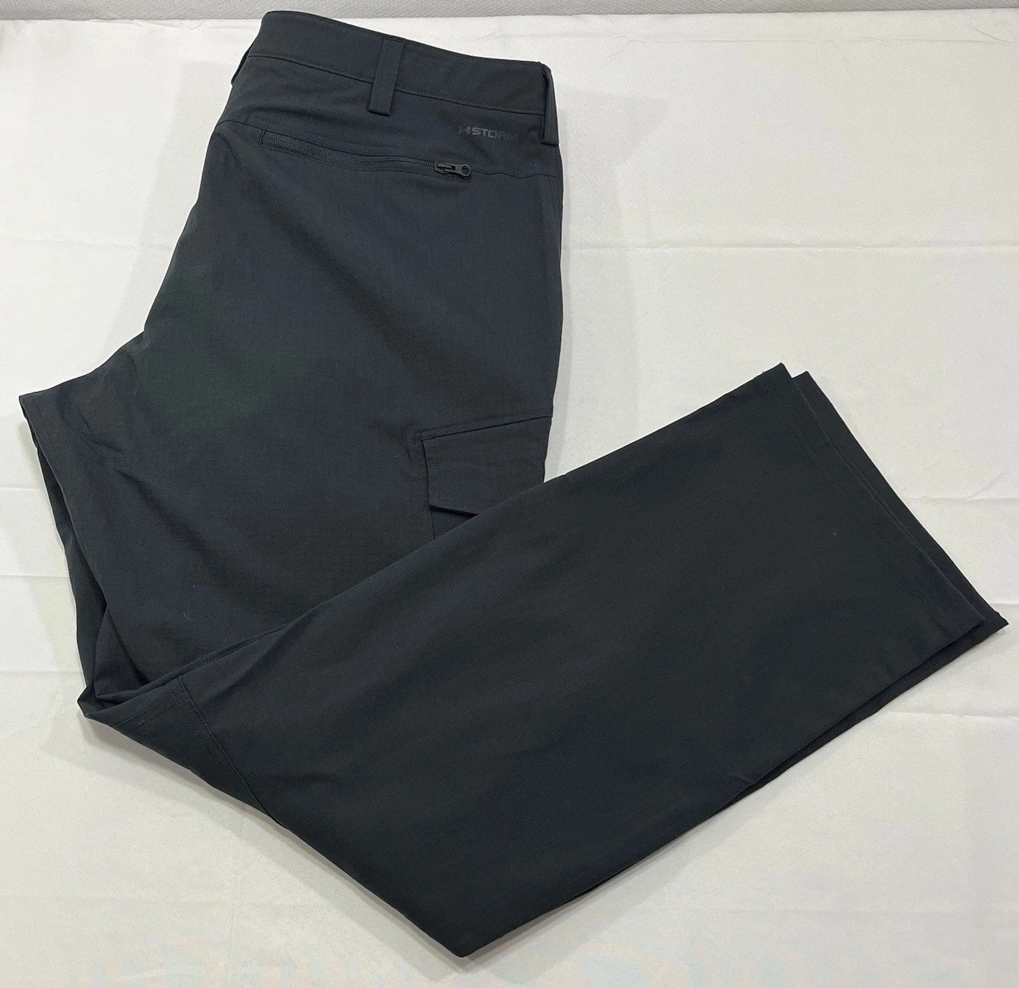 Under Armour Enduro Elite Cargo Pants Mens 44x34 Black Storm Ripstop NWT