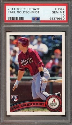 2011 Topps Update #US47 Paul Goldschmidt RC GEM-MT PSA 10 Diamond 