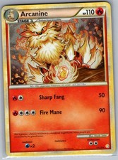 Arcanine 1/123 Holo HeartGold SoulSilver - Pokemon Card - NM