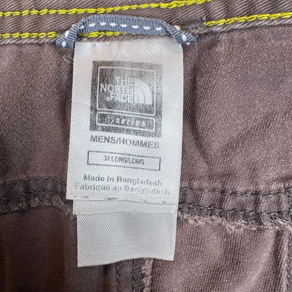 Pantalones Cortos Chinos The North Face Para Hombre Talla 34 Largos Marrón Bolsillos Exterior Frente Plano Foto 4 de 4