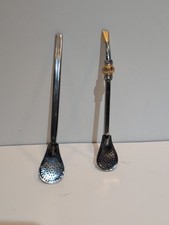 Stainless Steel Metal Sieve For Yerba Mate Tea & Infusion Bombilla Straw 7 +1/2"