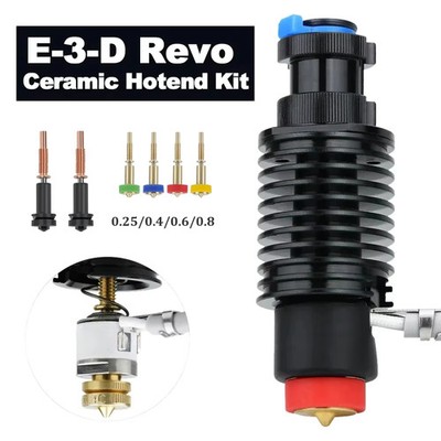E3D Revo Hotend Kit   V6 Kühlkörper  Keramik Heizkern 104NT Thermistor Upgra