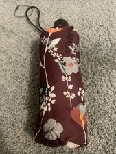 Vera Bradley Women's Automatic Mini Umbrella Plum Flowers. NWT