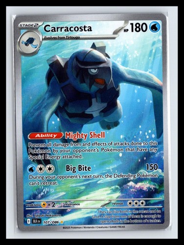 NM Carracosta Holo Black Bolt 107/086 IR Pokemon Card Takeshi Nakamura