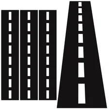 Moukeren 3 Pcs Construction Table Runner Racetrack Floor Ground Construction ...