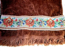 Martex Fingertip Towel  Fringe & Flowers 100% Cotton-Westpoint GA Pepperell-USA