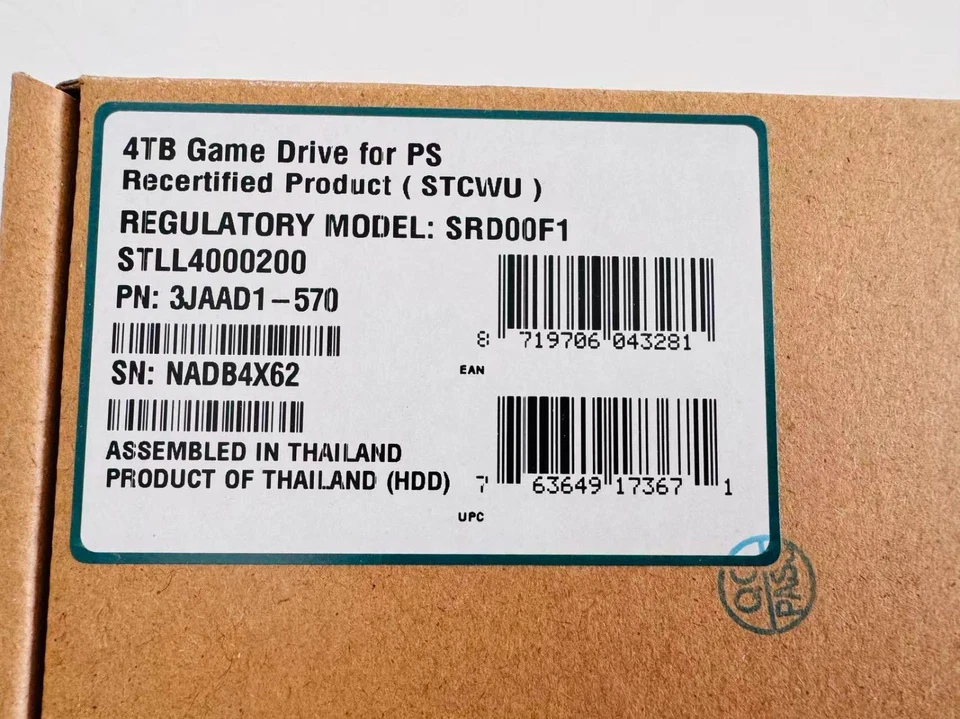 Seagate Game Drive for PS4 and PS5 (STLL4000200), 4TB HDD, Recertified Product - Image 3 of 4