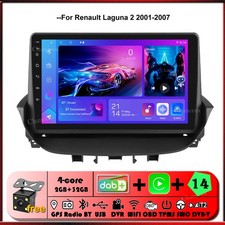 Autoradio 9" Android 14 Carplay GPS SAT Navi DAB BT per Renault Laguna 2001-2007