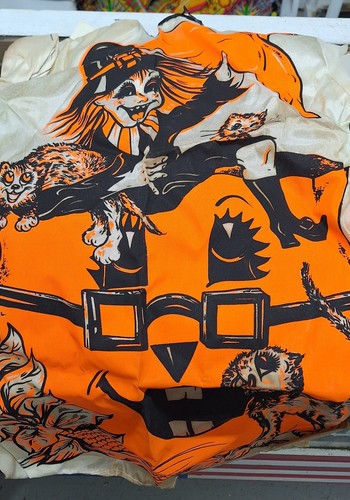 🎭 Vintage Pumpkin Girl Witch HALLOWEEN Costume & Mask Halco Costume Last One! - Picture 4 of 6