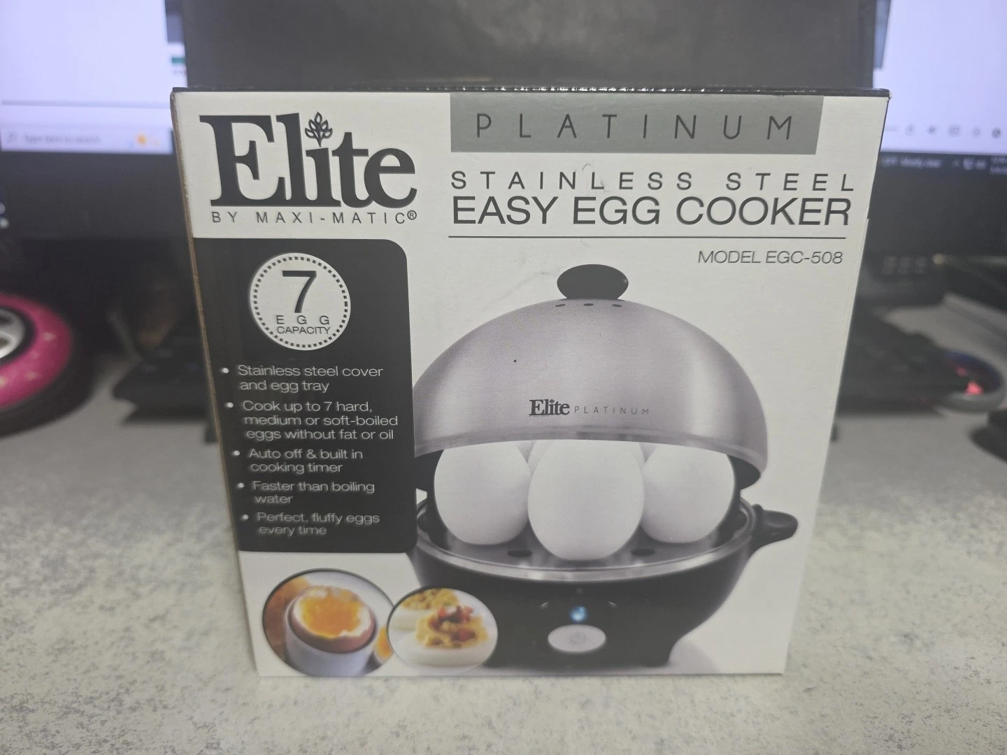 Elite Gourmet EGC-508 Rapid Egg Cooker, 7 Easy-To-Peel, Hard, New, Free Shipping
Opens in a new wind