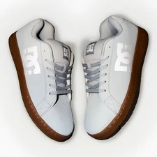 New Men’s DC Court Graffik Shoe Grey / Gum Skateboarding Low Top Shoes Size 13