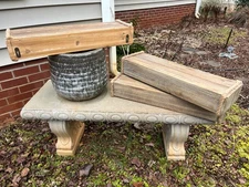 Coastal Nautical Beach Floating Wooden Shelves Set of 3 With Rope 24x7.25x3.5 in