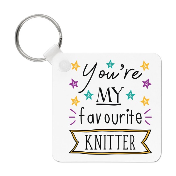 You're My Favorit Knitter Stars SchlüSselanhäNger Best Awesome Knitting Mum-image