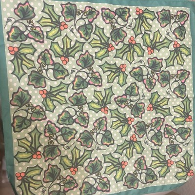 NEW Lush Cosmetics The Holly and the Ivy Knot Wrap Scarf 18'' square