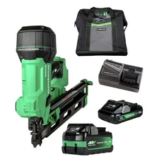 Metabo HPT 18V MultiVolt Plastic Strip Framing Nailer & 5 Ah/2.5 Ah Battery New