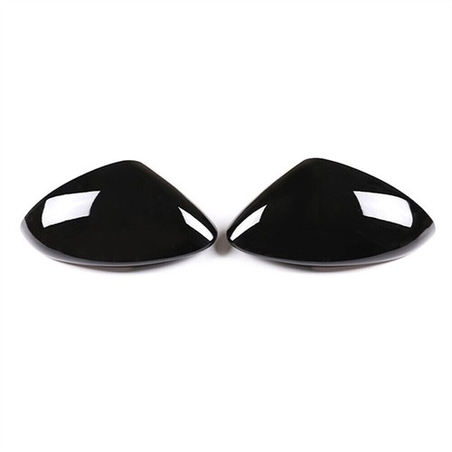 2×Gloss Black ABS Side Rearview Mirror Caps Cover For Maserati Grecale 2022-2024 - Picture 9 of 11