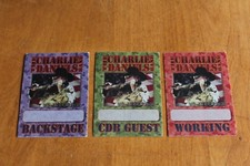 Charlie Daniels Band - 3x  UNUSED Backstage Pass - FREE POSTAGE -