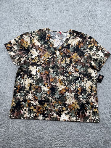 NEW Dickies Camo Scubs Shirt Adult 2XL XXL Short Sleeve Camouflage Nurse Men